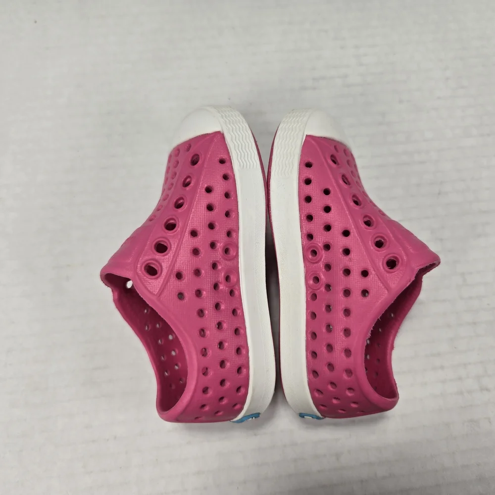 Native Jefferson Kids Pink Slip-On Rubber Beach Pool Water Shoes Size C4 Toddler